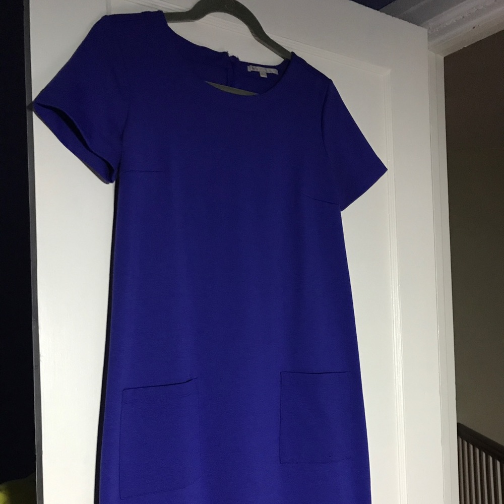 GAP ponte mod-look purple mini dress