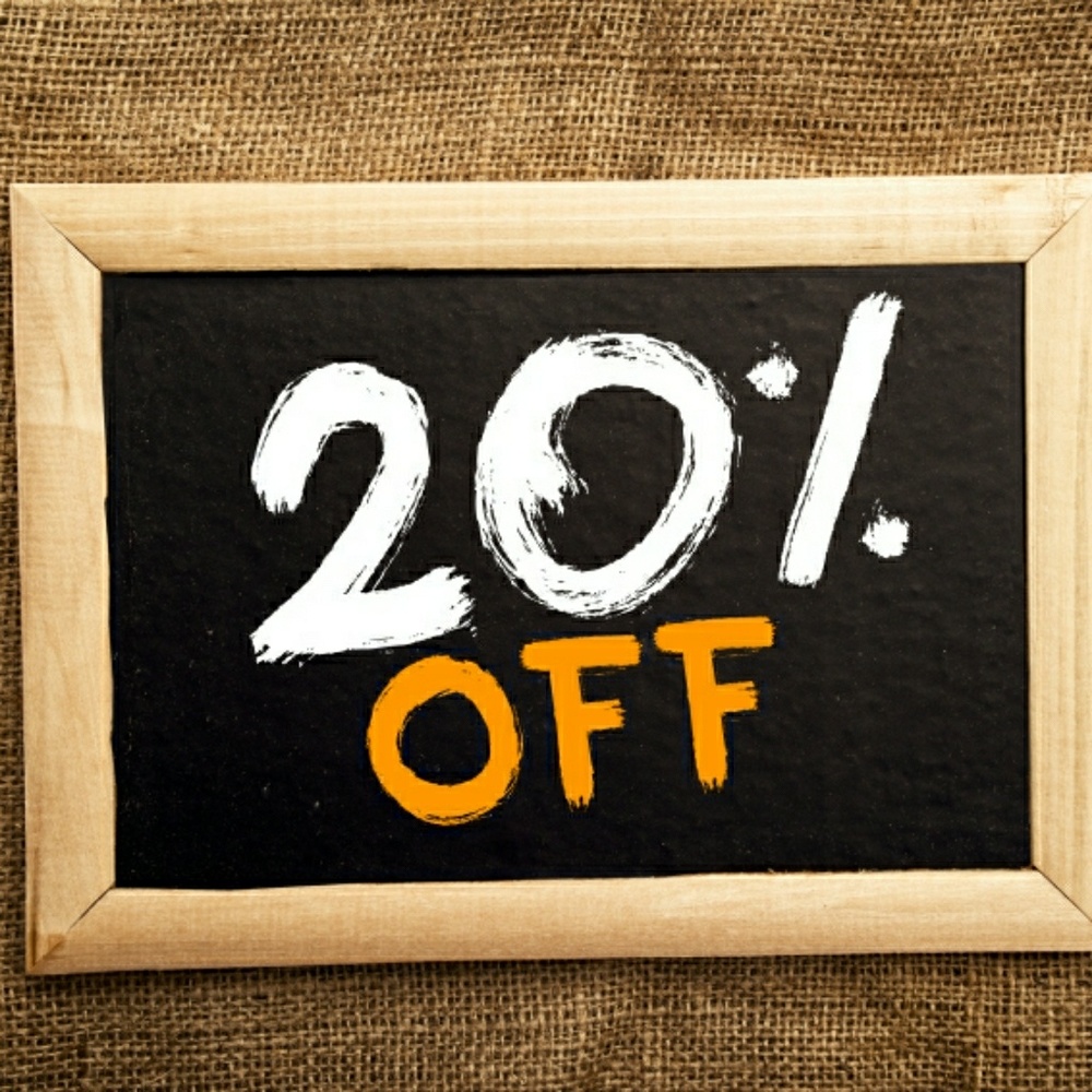 20% off 2 or morebitems