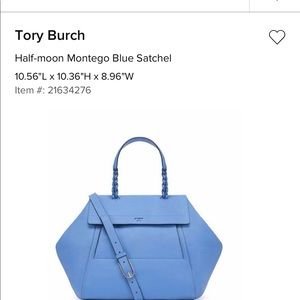 Half-moon Montego Blue Satchel