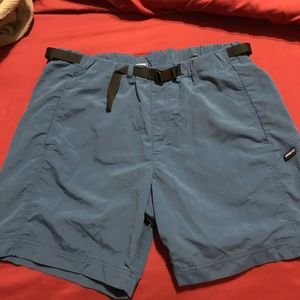 Patagonia hiking/swim trunks with a clip belt