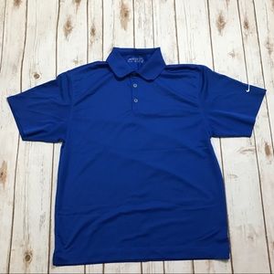 Nike golf blue Dri fit polo