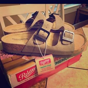 NWT Sketchers Memory Foam Sandals