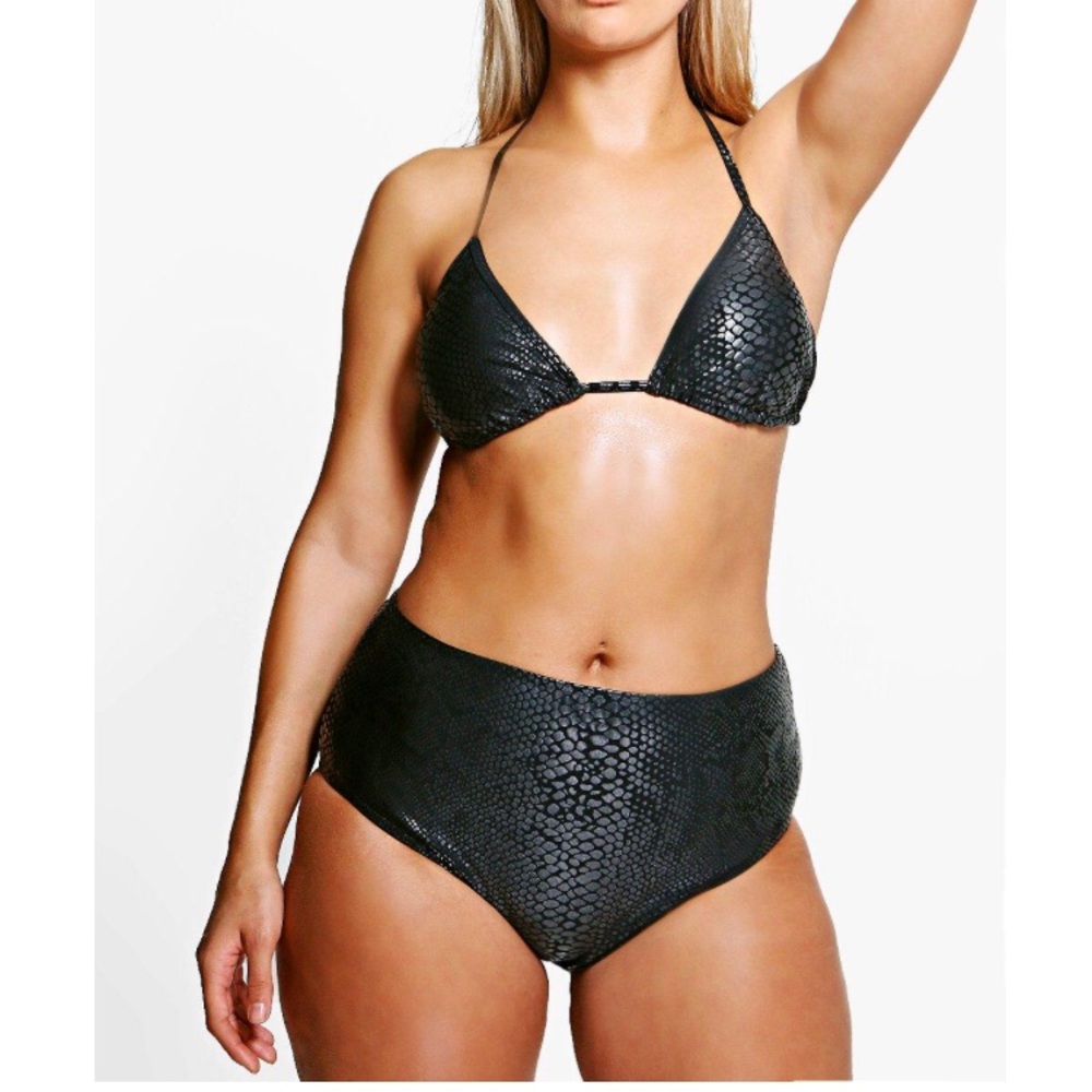 Plus size high waisted bikini