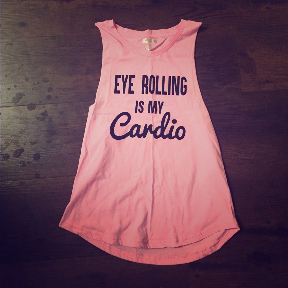 Pink Workout Tank / Muscle Tank