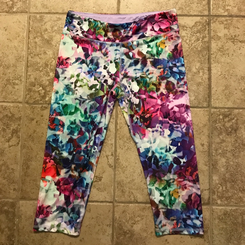 Multi color yoga capri