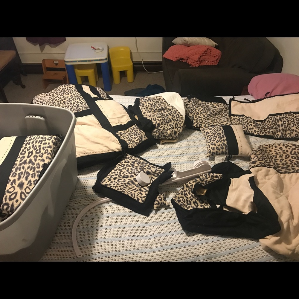Cheetah baby bedding