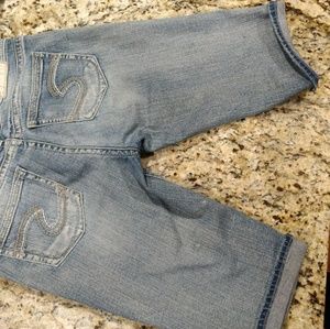 Silver Bermuda shorts