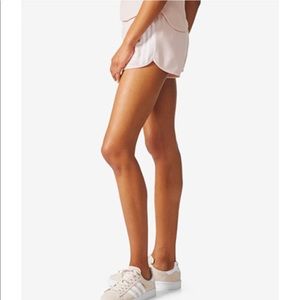 Women's Adidas Originals Pique Baby Pink Shorts