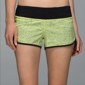 Lululemon Run: Speed Short Clarity Yellow Black