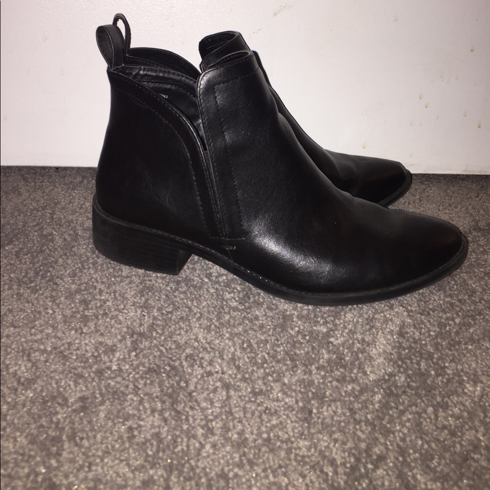 Black ankle boots