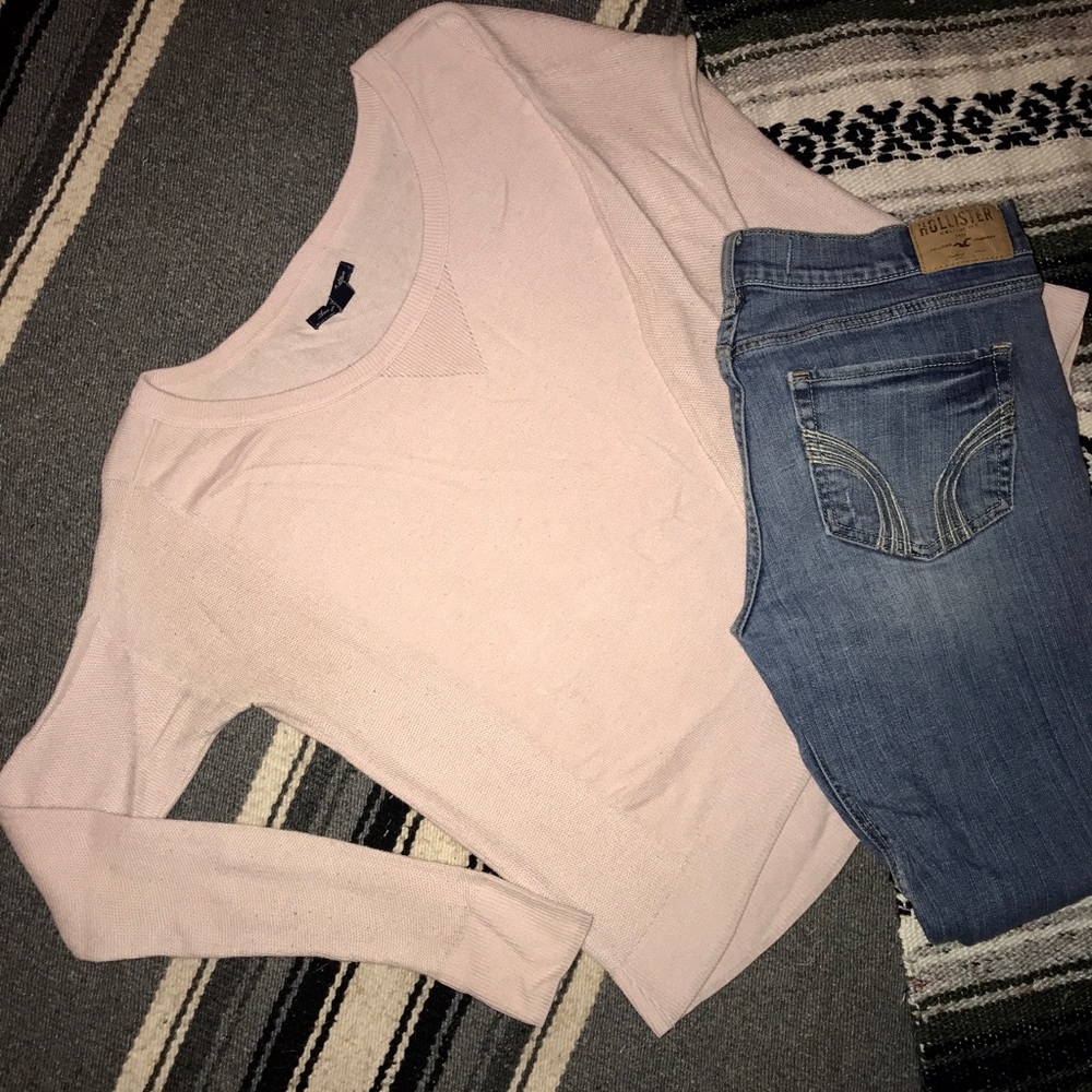 American Eagle Crop Sweater