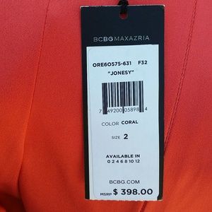 BCBGMaxAzria Dresses - BCBG MAXAZRIA Jonesy Coral One Shoulder Dress $398 BCBGMaxAzria Dresses - BCBG MAXAZRIA Jonesy Coral One Shoulder Dress $398