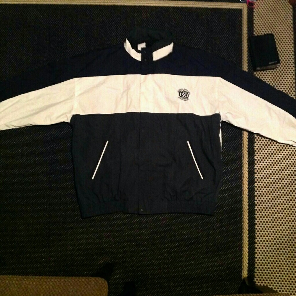 VINTAGE ISO WORLDWIDE TRI-COLOR GEN MOTORS JACKET