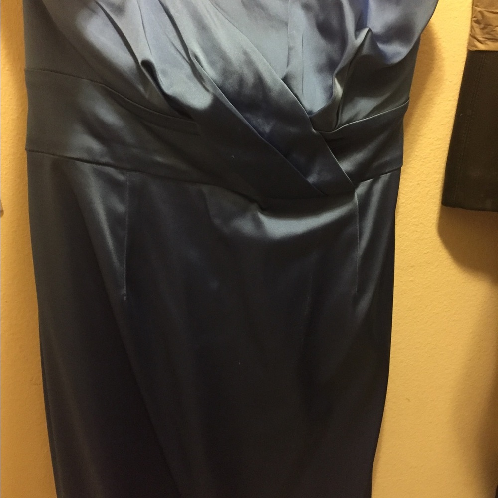 Size 12 royal Blue mini formal strapless dress