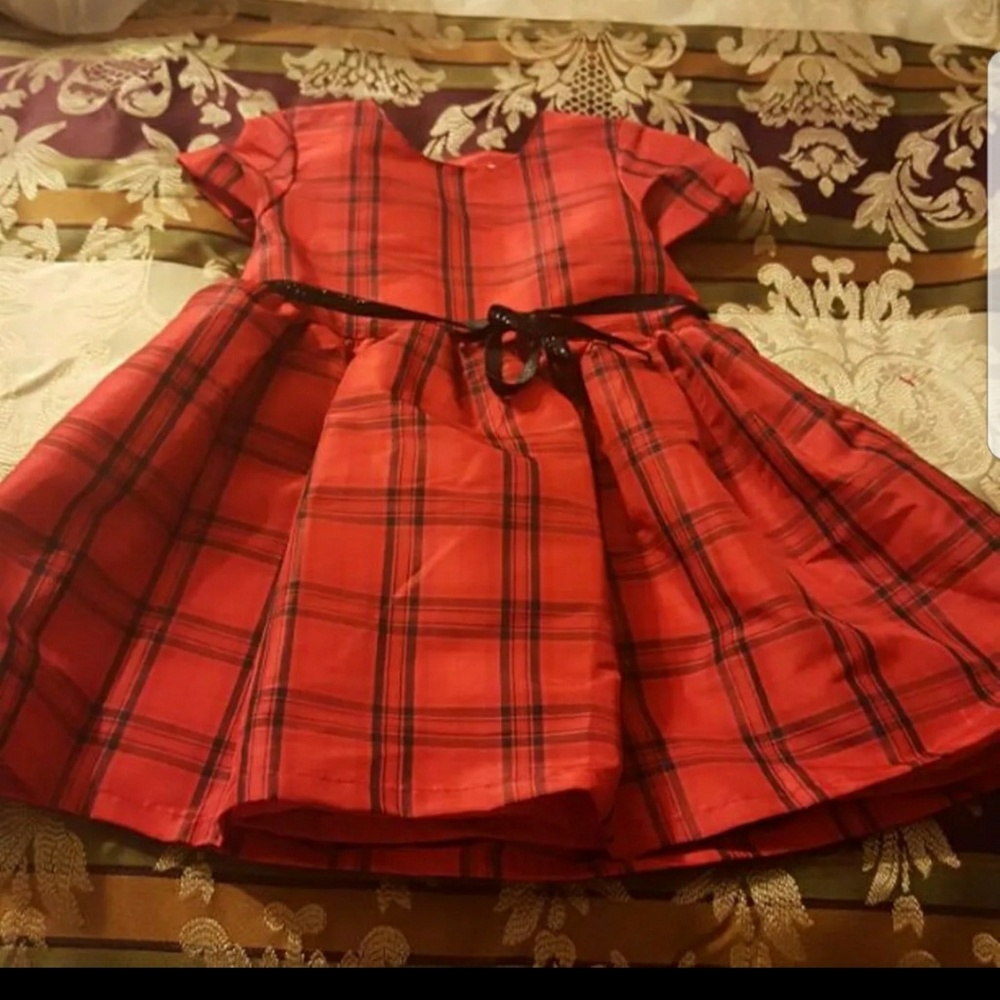 Carter's baby girl's red dress