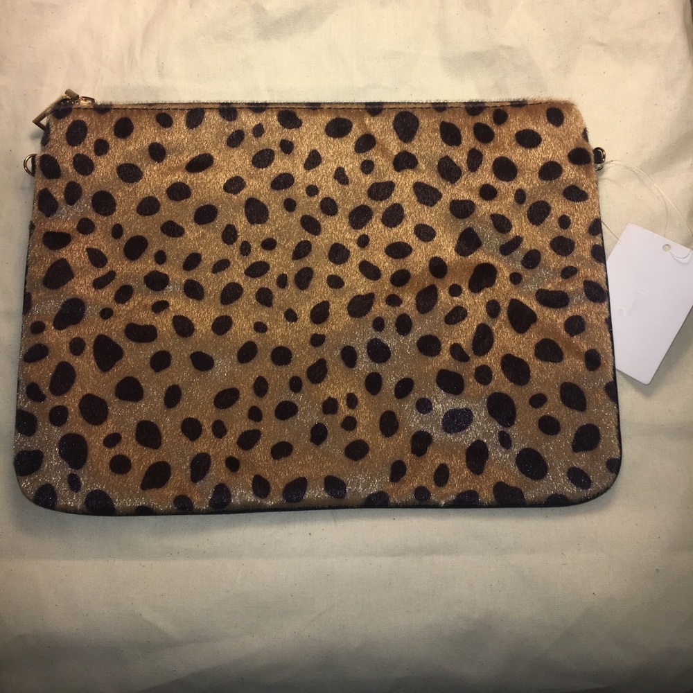 Large Leopard Fur Clutch/Cross Body