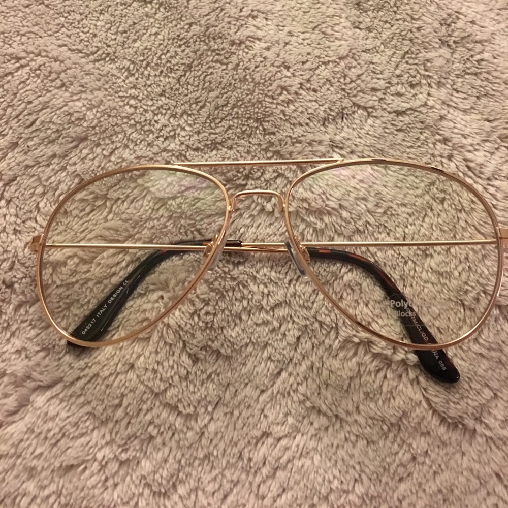 Gold Glasses Worn Once