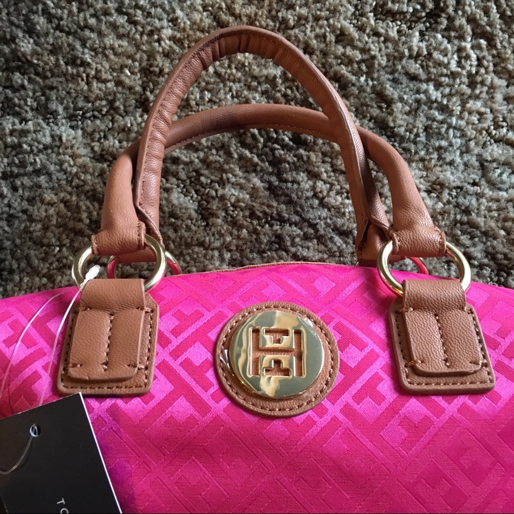 Tommy Hilfiger pink hand bag - Picture 2 of 8