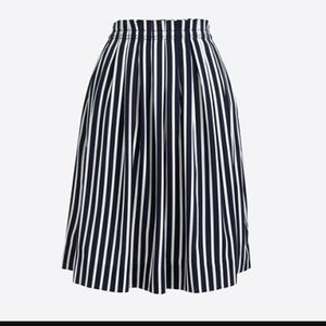 Jcrew factory navy stripe skirt
