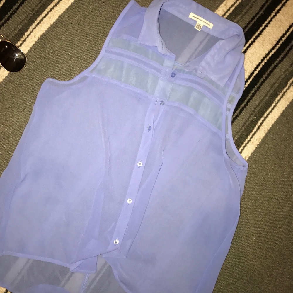 Sheer American Eagle Blouse