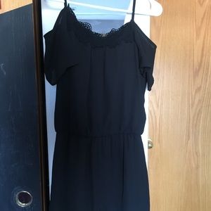 Black off the shoulder romper
