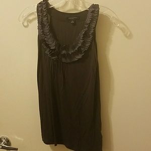 Banana Republic gray embellished tank