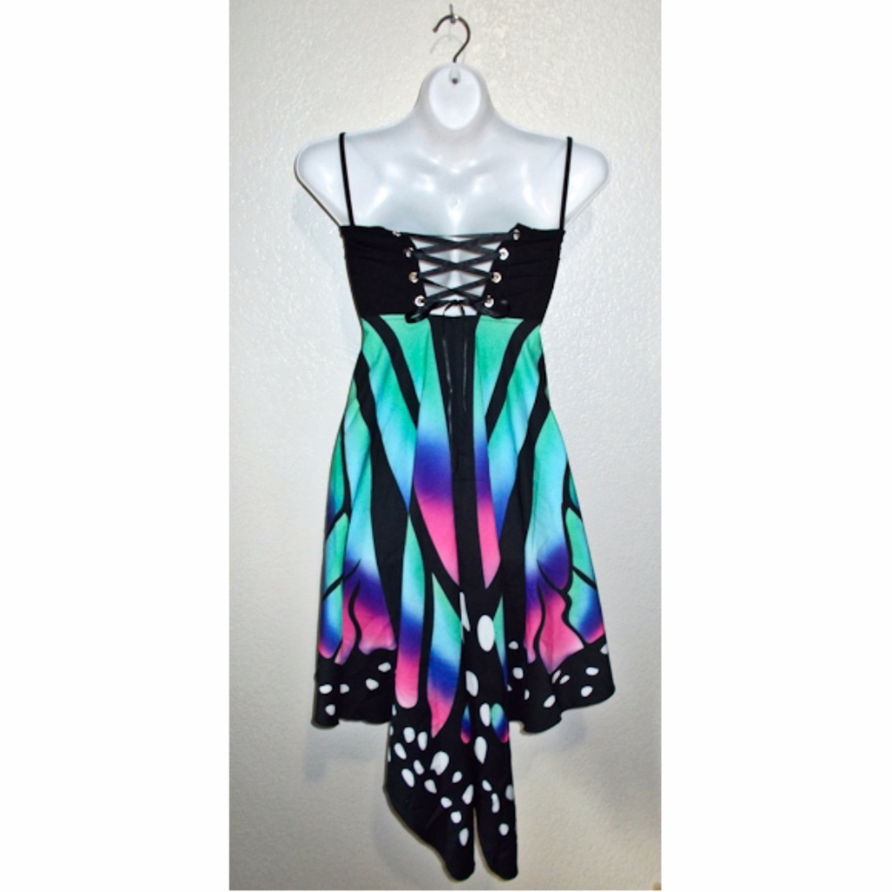 NEW Butterfly Empire Lace Up Corset Back Dress 2X - Picture 4 of 5