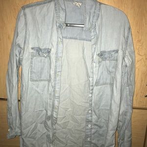 jean button up shirt