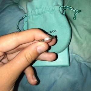 Tiffany silver band ring