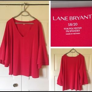 Lane Bryant Red Blouse