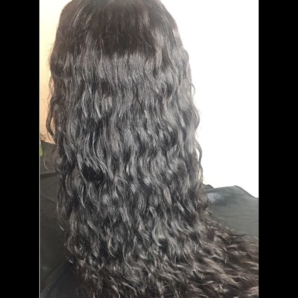 Deep curl, Water wave, Straight Hair