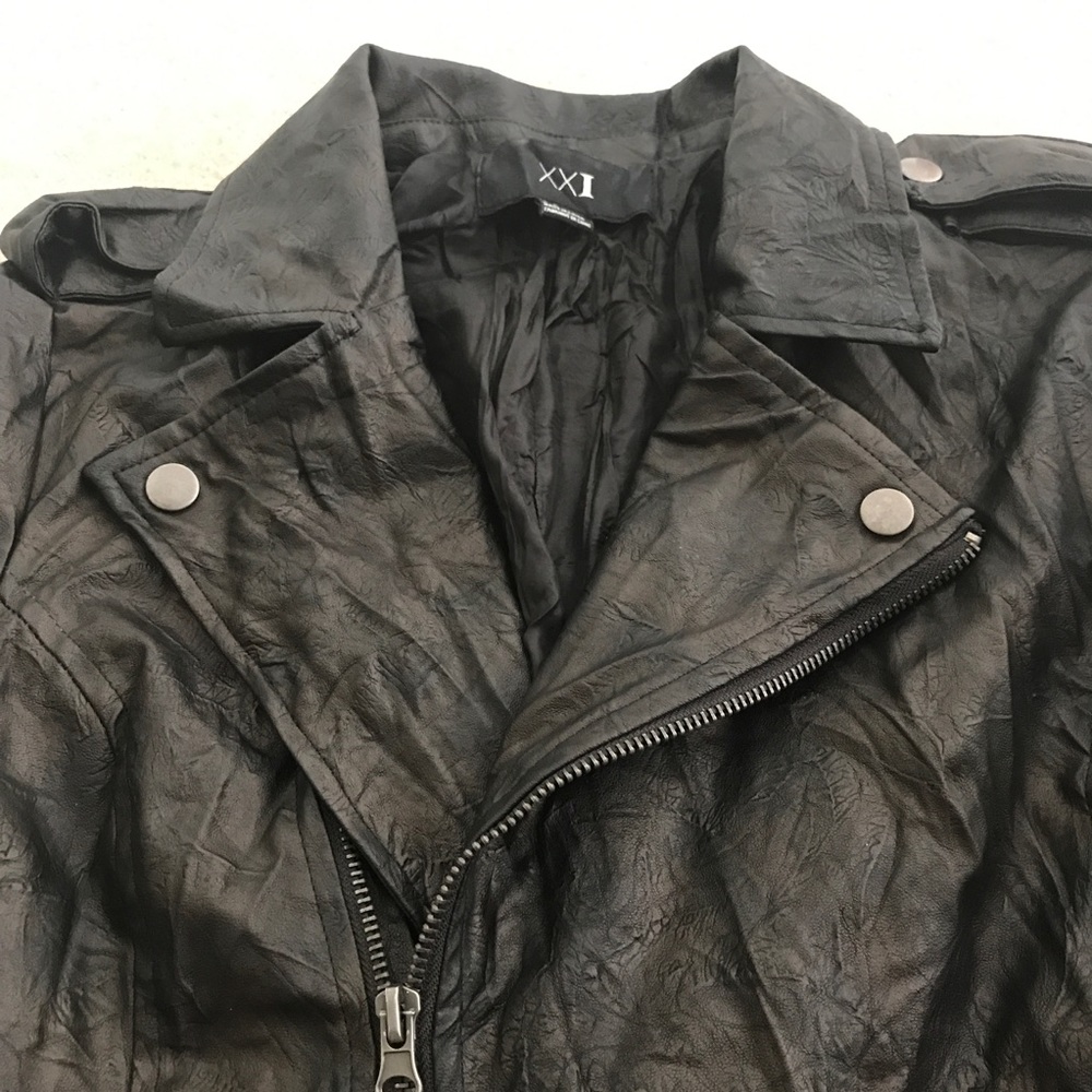 F21 Vegan Leather Jacket - Picture 5 of 6