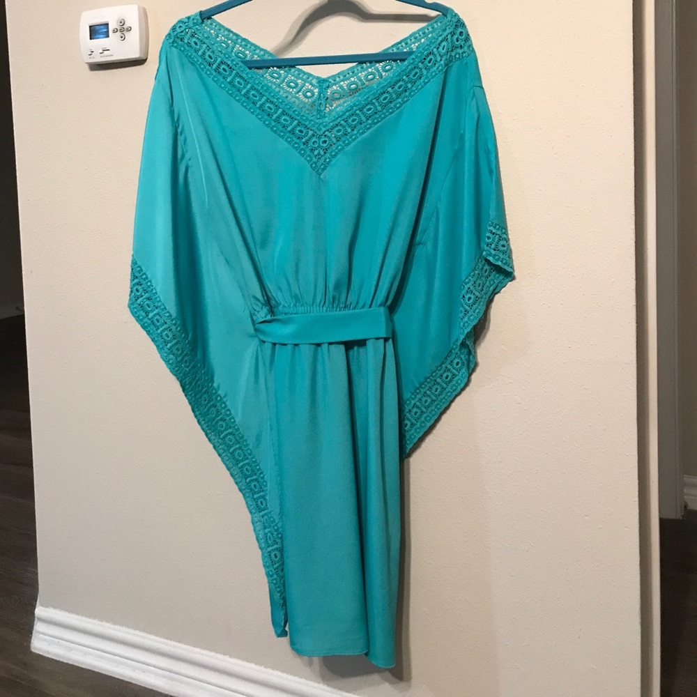 Suzi Chin Turquoise Dress