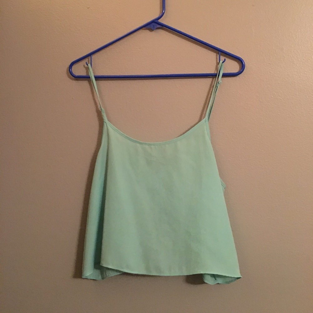 Aqua crop top