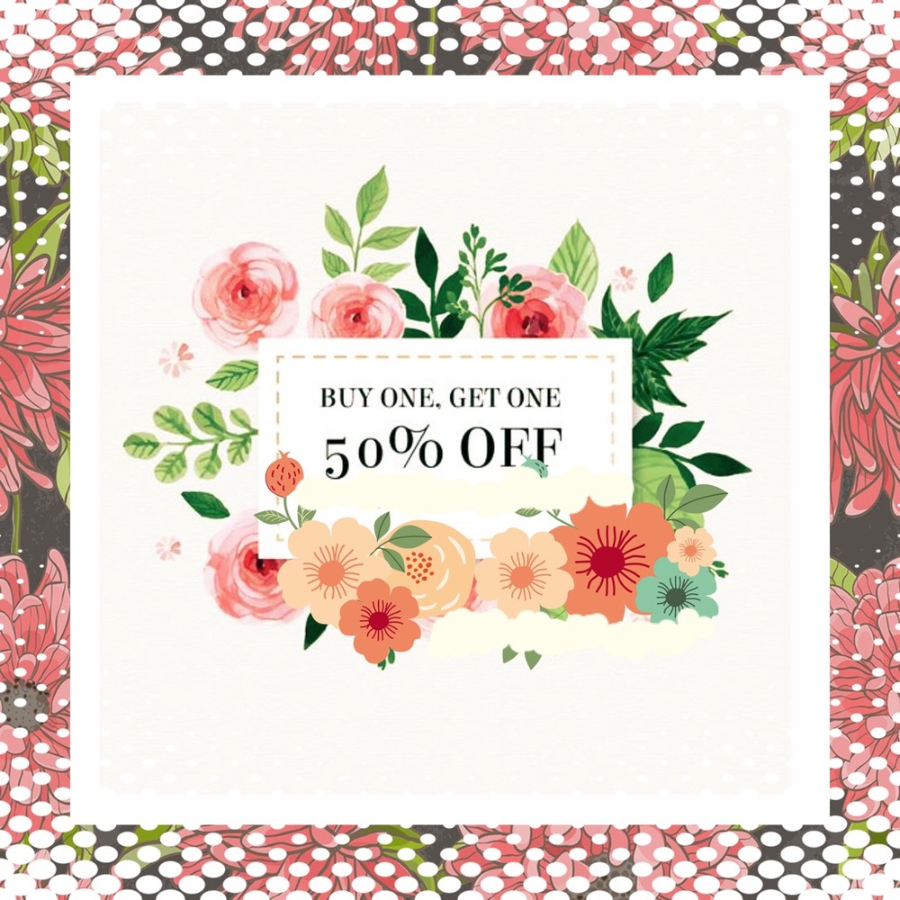 Buy 1 Get 1 50% Off
