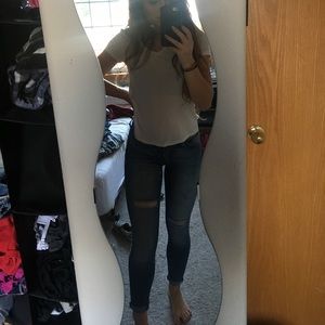 light wash skinny  jeans