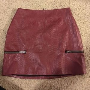 Lovers & Friends faux snakeskin skirt from Revolve