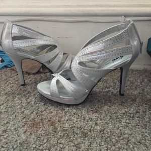 Silver heels