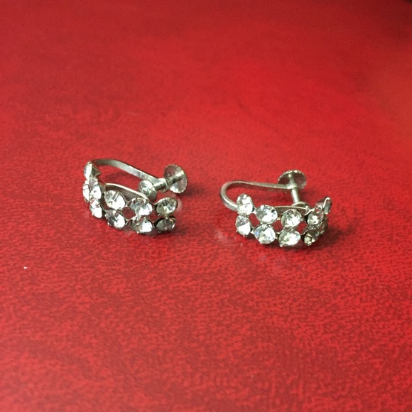 Vintage Rhinestone Earrings - Made in Austria - Picture 7 of 7