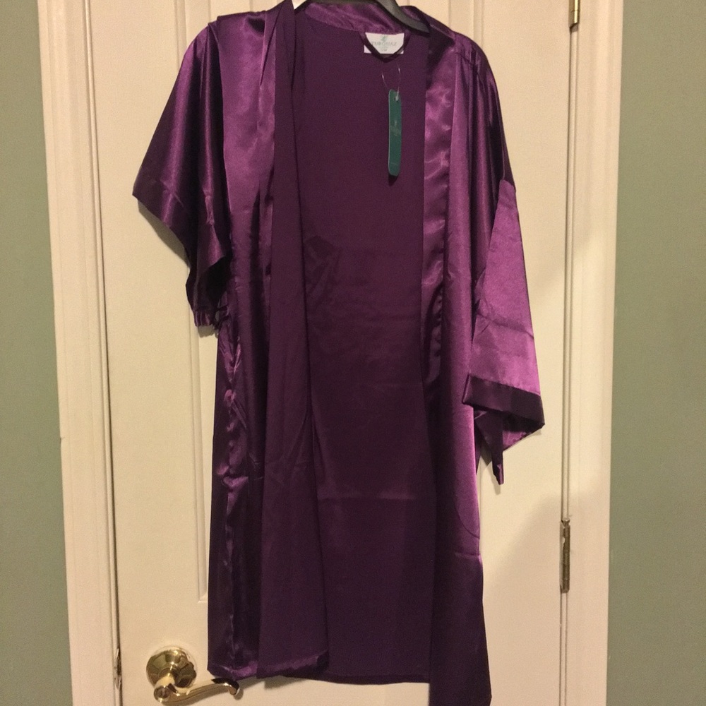 Satin Purple Robe