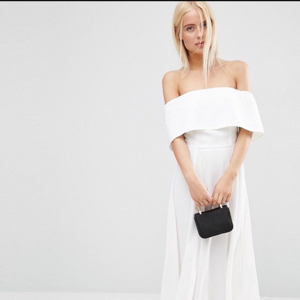 off the shoulder ASOS dress