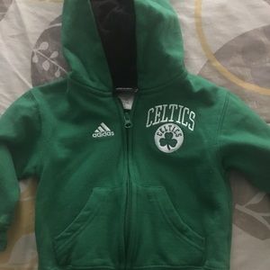 Adidas celtics zip up hoodie