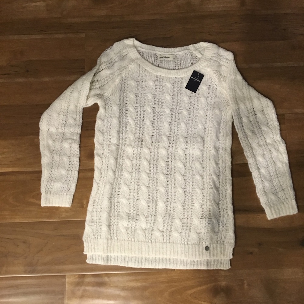 Abercrombie Kids knit fishermans sweater NWT