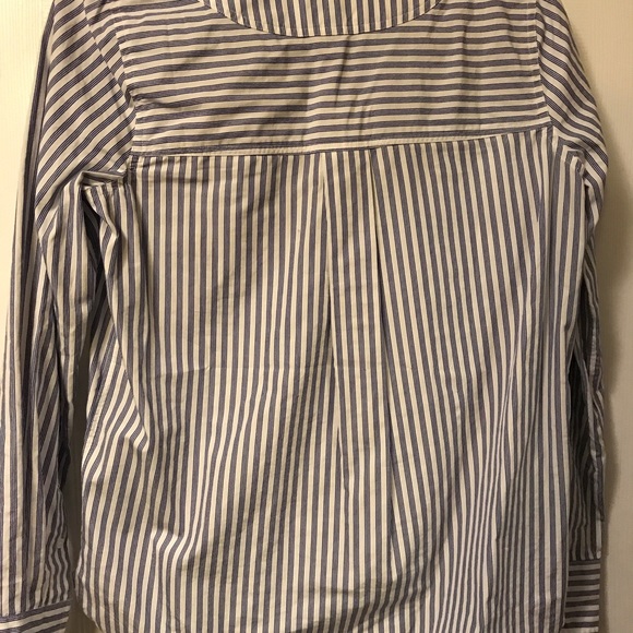 J. Crew Striped Blue and White Oxford Tunic - Picture 5 of 5