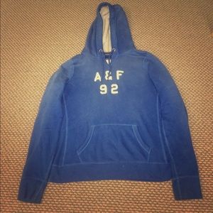 Blue A&F hoodie