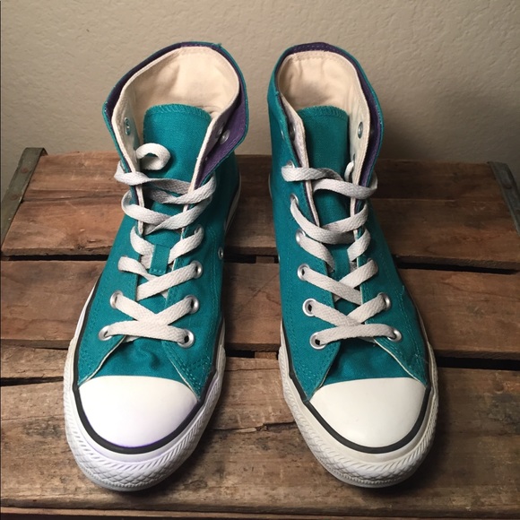 Converse Shoes - Converse AllStar Teal Double Tongue