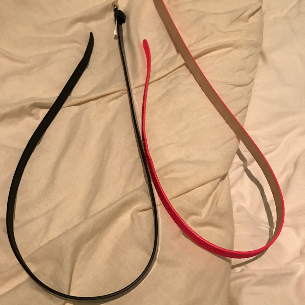 2 small-buckle belts