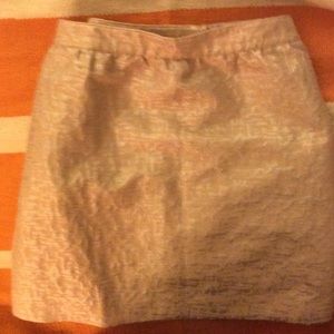 LOFT Metallic Jaquard Mini Skirt.