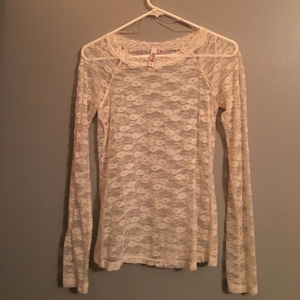 Long sleeve floral lace