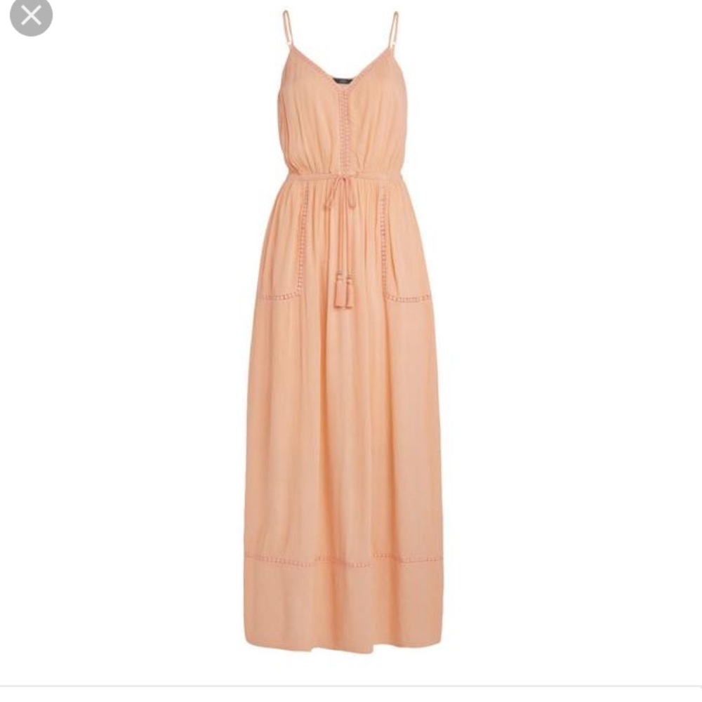 Peach maxi dress